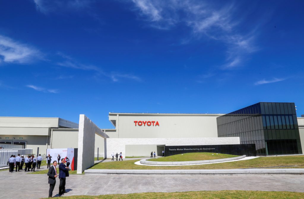 Toyota buscará producir 266,000 vehículos al año en México para 2021