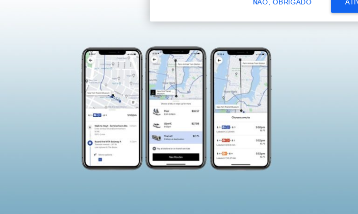 Uber Transit: novo recurso mostra transporte público