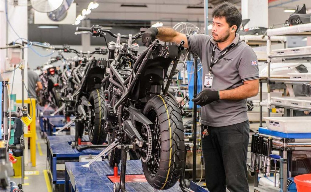 Fábrica da Triumph em Manaus alcança a marca de 30 mil motos