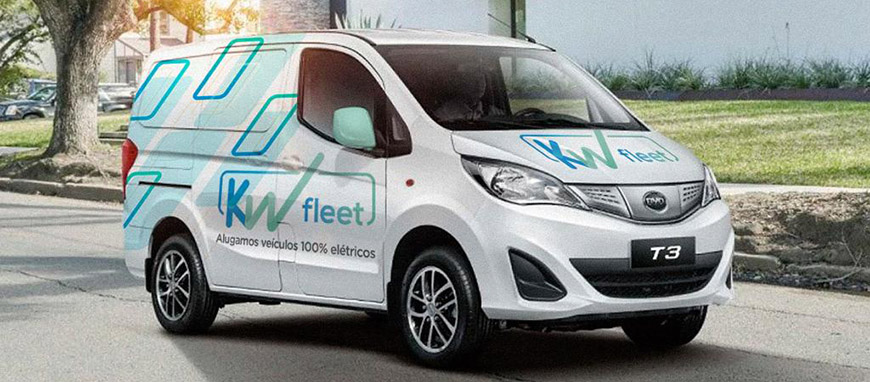 KWRent vai locar utilitários elétricos e oferecer energia para recarga
