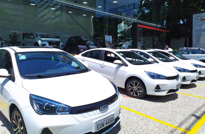 Caoa Chery Arrizo 5 elétrico integra frota da Chofer de Cap